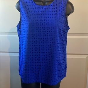 Cynthia Rowley blue cut out top